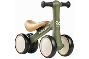 FabricBike Walker - Baby Balance Bike 1 Year Old, Toddler Bike for 10-24 Months, Baby Walker No Pedals, Ride On Toys for Boys & Girls, Balance Bike with 4 Wheels.
