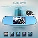 Produktbild kkmoon 12,7 cm 1080P Android Smart System Auto Rückspiegel Eingebaute GPS Navigation WLAN Dual Lens Auto DVR Kamera Recorder mit Kostenlose Karte