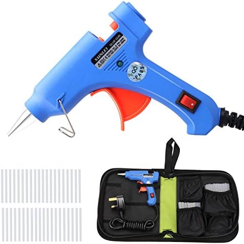 YTE 20W Mini Hot Melt Glue Gun with 40pcs Glue Sticks and Carry Bag, Electric High Temperature Melting Glue Gun Kit for DIY Small Craft and Quick Repairs