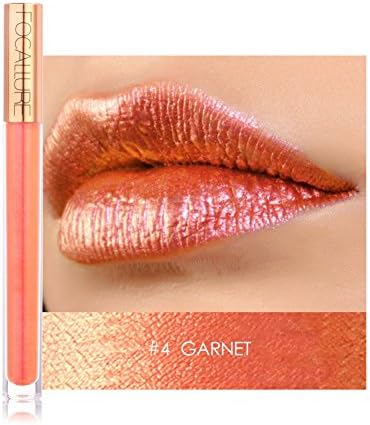 Weicici Metallic Glitter Lip Gloss 12 Magic Colors Pearl Shining Liquid Lipstick Party Makeup