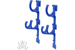 PORFEET Crochets, 2pcs Piscine Outils De Nettoyage De Support De Tuyau De Poteau Au Bord De La Piscine Crochet en Plastique Suspendu