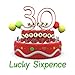 30th Birthday Lucky Sixpence Gift, Great good luck present idea for man or woman