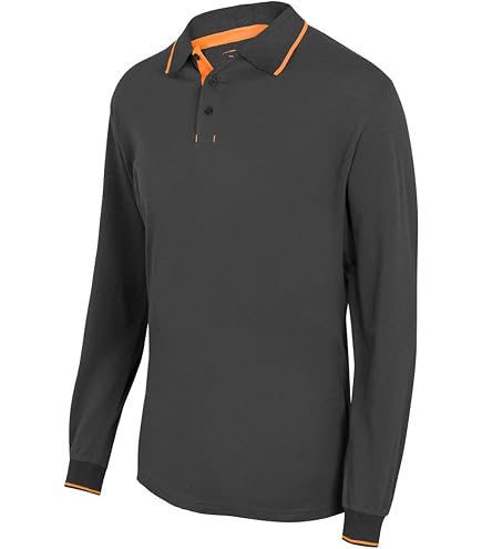 Velilla 175 - Polo bicolore alta visibilità, manica lunga (Taglie M) colore blu marino e Giallo fluo