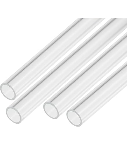 Tube Rigide Transparent En Polycarbonate 9.6 Pouces - 26x28 Mm Pour Éclairage, Plomberie, Aquarium | DMiotech