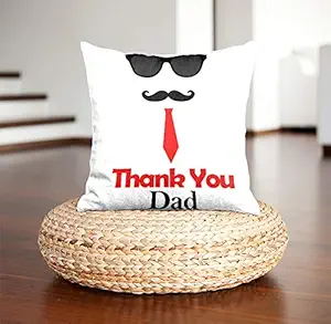 DreamVio Soft Fabric Cushion, Pillow Gifts for Daddy,Grandpa,World's Best Dad,Pyare Papa on Birthday's & Father's Day Color : White Size : 12 x 12 inch Design 137