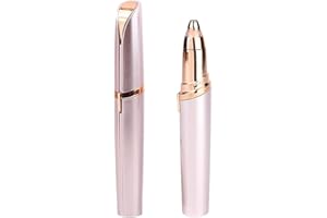 LERKELY Trymer do brwi dla kobiet, elektryczny, bezbolesny, precyzyjny, przenośny, do usuwania brwi, do twarzy, brwi, ust, nosa