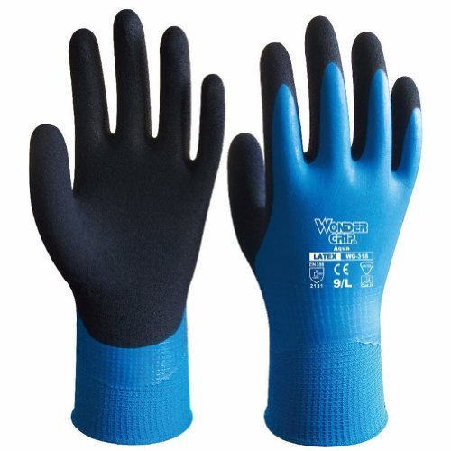 Wonder Grip Sicherheitshandschuhe, wasserabweisend, aus Latex und Nylon