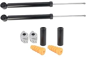‎NSGMXT NSGMXT 2x Stossdämpfer hinten + Domlager + Staubmanschetten Kompatibel mit POLO 9N 1.4 TDI 1.9 TDI BMT BAY BKY BME 6Q0513025R 6Q0513025AA