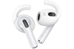 Gcioii Ohrpolster für AirPods 3 Silikon 3-Paare Ohrbügel Anti-Rutsch Ohrhörer-Abdeckungen【Extra Aufbewahrungstasche】 Kompatibel mit Apple AirPods 3 2021 (Weiß)