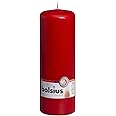 Bolsius Pillar Candle Large , "Red 70 mm Width"