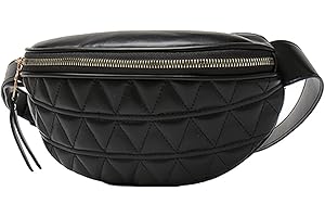 ANPTER Sac Banane Femme Sacoche Fanny Bag Outdoor Sport Waist Pack Sac Poitrine Etanche Réglable Ceinture PU Mode pour Cyclisme Gym Balade Escalade Voyage Randonnée Vacances