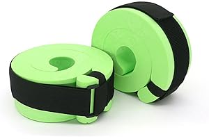 DULRLLY Lot de 2 Brassards Aquatiques en Mousse, Poids D'aquagym, Anneau Flottant, Bandes de Cheville, Ensemble D'exercices de Fitness, Ceintures de Bras, équipement D'exercice en Piscine pour Entraînement Ph