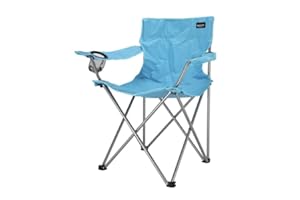 INCONNUE RBS24 Campingstuhl Faltstuhl Angelstuhl mit Getränkehalter hellblau
