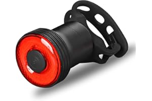 PEPPY Fanale posteriore ultra luminoso - luci bicicletta LED ricaricabile USB-C, 5 modalità, impermeabile IP66, luci bici intelligente, accessori bici con lunga durata, avviso di sicurezza