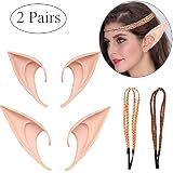 Hermosas orejas de elfo para cosplay de látex de alta calidad, orejas muy suaves, no dañan las orejas, se adaptan a la mayoría de las personas