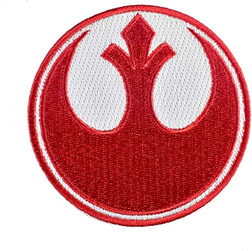 Super6props Écusson brodé à Repasser Motif Star Wars Alliance Rebelle Rouge 75 mm