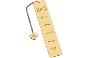 FLEURE ESME Bronze Anniversary Weeding Gifts for Her Him 8th Anniversary Bronze Gifts for Men Women 8 Year Anniversary Wedding Gifts for Husband Wife Birthday Gifts for Couple Anniversary Metal Bookmark