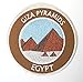 Produktbild Giza Pyramiden Ägypten Besticktes Bügeleisen / Nähen auf Patch 9 cm Abzeichen Trekking Applique Reise Souvenir DIY Tasche Rucksack T-Shirt Jacke Gepäck