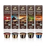 Tchibo Cafissimo Caffé Crema Colombia: ein ausdrucksvoller Caffé Crema (Intensität 5 von 6), Tchibo Cafissimo Caffé Crema India: ein harmonisch ausgewogener Caffé Crema (Intensität 4 von 6)