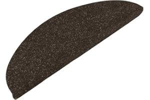 vidaXL Self-Adhesive Stair Mats, Pack of 10, Washable Foldable Stair Mat, Stair Rug with Adhesive Strips on the Back, Stair Protection, Anthracite