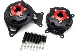 MZ-STORE Motorrad Links Rechts Motor Stator Schutzhülle für Z800 2013 2014 2015 2016 (Rot)
