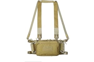 LEJUNJIE Tactique Gilet d'assaut Poitrine, Tactique Militaire Camouflage libération Rapide Airsoft Munitions Combats cuirasse 5.56 9 mm Porte-revues