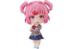 Jilijia Monika Anime Figure Natsuki Figurine d'action de dessin animé Modèle de visage interchangeable avec accessoires en PVC Collection Ornements de bureau