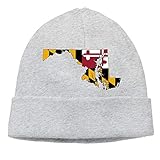 Osmykqe Maryland Flag Map Stylish Watch Hat ABCDE06254