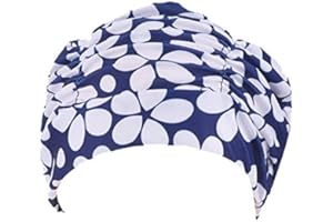 ZUMUii Butterme Femmes Filles Plissé Tissu Doux Tissu Bonnet/Casquette/Turban Bonnet de Bain Bel Chapeau pour Dreadlocks Long Cheveux Eté/Mer/Piscine Fun Play