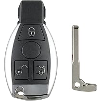 Carcasa De Repuesto Para Llave De Mercedes Benz Clase E/S 2017-2018 - 3 Botones, Sin Electrónica