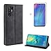 Produktbild FGXG Hülle Kompatibel mit Huawei P30 Pro Handyhülle+[1*HD weicher Bildschirmschutz] Geldbörse Handyhalter Magnet Schutzhülle PU Leder Case Brieftasche Ledertasche staubdicht Antikollision(Schwarz)
