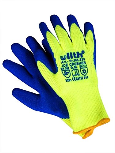 Preisvergleich Produktbild Latex Winter Top Handschuh ICE CRUSHER WARNGELB Gr.9
