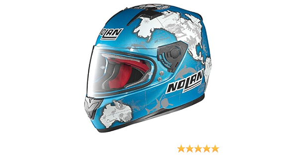 CASCO INTEGRALE NOLAN N64 GEMINI REPLICA CHECA BLU NEW GRAPHICS 49 TAGLIA  XXS : Amazon.it: Auto e Moto