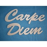 Große Holz Buchstaben Carpe Diem 121 cm Schriftzug in Latein Wandtattoo Spruch