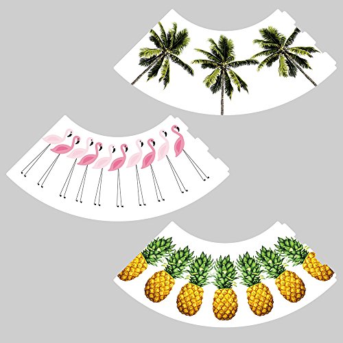 Candle Lights / Lampenschirme für Weingläser / Deko-Lampenschirme / Lampe / Teelicht / Lampshades / Lampenschirm-Set „Jarla“ Tischdeko, 3-teilig - 9