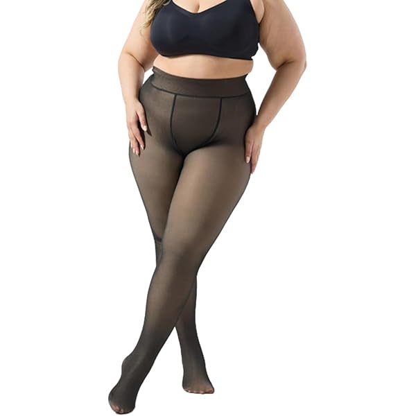 Hiltzo Damespanty in grote maten, effen, ondoorzichtig, hoge taille, panty 1XL, 2XL, 3XL, 4XL,4xl