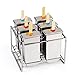 Produktbild Baffect® Edelstahl Popsicle Form mit Stick Holder Eiscreme Form von 6 (flache Oberfläche und runden Kopf)