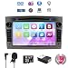 Produktbild NVGOTEV 7 Zoll 2 Din Autoradio Moniceiver DVD Player f¨¹r Opel Astra Corsa Zafira Meriva Vivaro Vectra Antara Unterst¨¹tzt GPS Navigation Bluetooth Lenkradfernbedienung (grau)