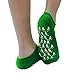 AYAOQIANG Moisturizing Gel Spa Socks for Moisturize Soften Repair Cracked Skin-2Pair (Green + Purple)