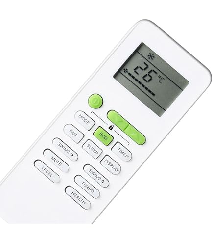 Télécommande De Remplacement YKR-L/102E Pour Climatiseur AUX - Compatible YKR-L/101E/102E, Portée 10m, Nécessite 2 Piles AAA - 7