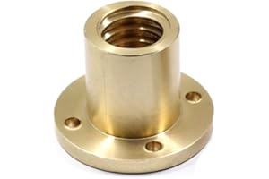 ELLANA Gewindespiel Leitspindel, Messing-Flanschmutter, T10, T16, T18, T20, T24, T25, T30, T40, rechte Hand, linke Hand, Trapezgewinde, Schraubenstangen-Stützmutter Schraube trapezförmig (Color : Left Threa