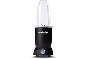 ‎NUTRIBULLET Nutribullet Pro 1200, blender elektryczny, rozdrabniacz, blender do smoothie, wielofunkcyjny rozdrabniacz, zlewka 700 ml i 900 ml, czarny, NB120MB