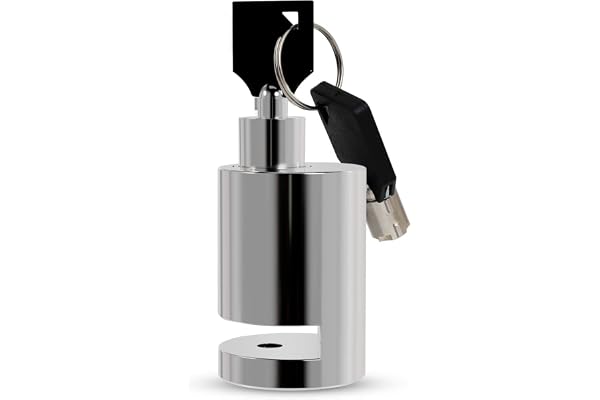 Anti Theft Heavy Duty Stainless Steel Wheel Disc Brake Lock for Bike/Motorcycle Security (Chrome Finish)