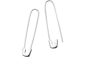 IMINI Minimalistyczna agrafka chrząstka srebro wysokiej próby 925 duże kolczyki koła dla kobiet dziewcząt eleganckie zwisające kropla moda urok biżuteria prezenty urodziny dziewczyna Bff37mm, 37mm, Białe