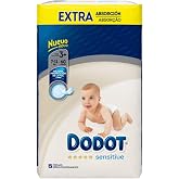 Dodot Sensitive Diapers Size 3+, 60 Nappies - 7 kg - 11 kg