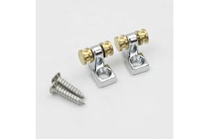 Alnicov 2 st Guitar Roller String Tree Roller String Guides Retainer for Strat Tele Style Electric Guitar Parts Replacement