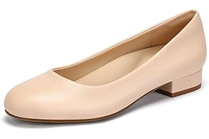 DOBOLIN Scarpe Donna Eleganti Decollete Tacco Basso Medio Scarpe Comode da Donna per Cerimonia Ufficio Matrimonio