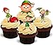 Produktbild Weihnachten Elf Elfen Mix - 12 essbare Standup Kuchen-Deko, Kuchendekorationen, essbar, Premium, 2 x A5, für 12 Bilder