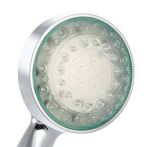 Anself LED 3 Farbwechsel Duschkopf Handbrause für Badezimmer - 3