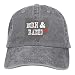 Produktbild uykjuykj Ohio Born and Raised State 1 Vintage Jeans Baseball Cap Ash Comfortable Trucker Cap Sport for Men Women